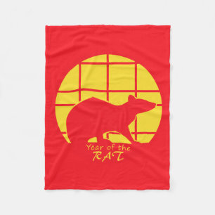 Year of the Rat Fleece Blanket