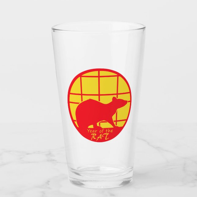 Year of the Rat Glass (Front)