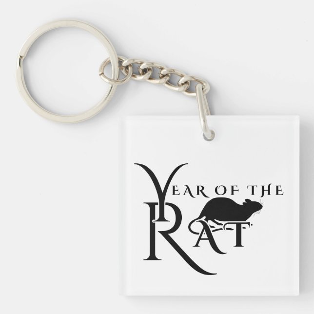 Year of the rat key ring (Front)