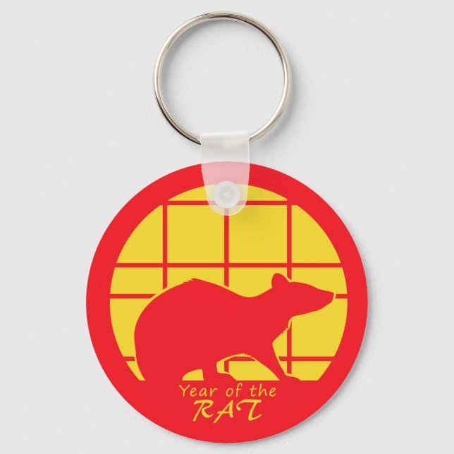 Year of the Rat Key Ring (Front)