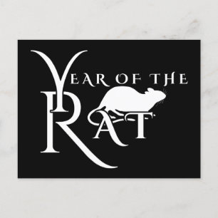 Year of the rat postcard