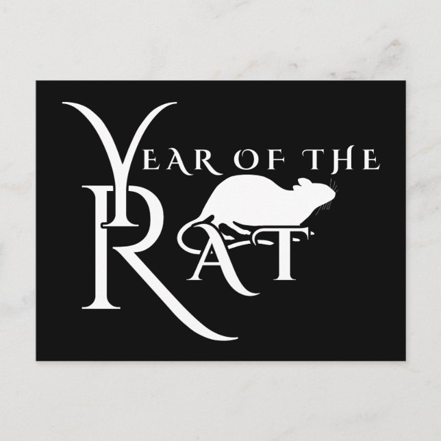 Year of the rat postcard (Front)