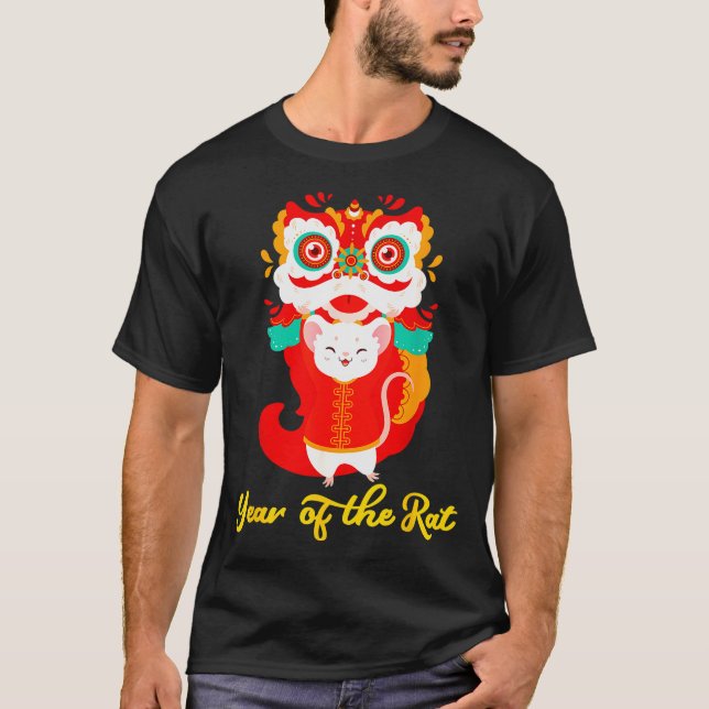 Year Of The Rat Shirt Kids 2020 Chinese Lunar New  (Front)