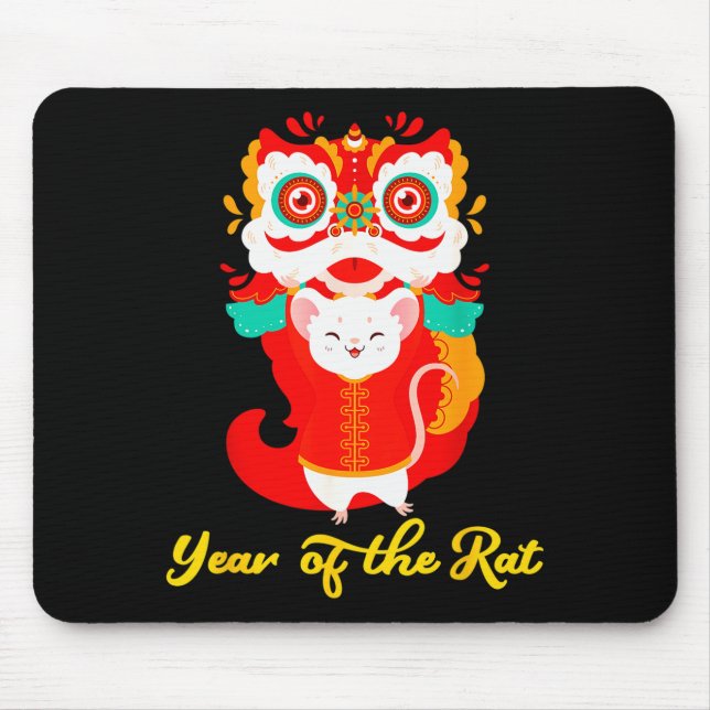 Year Of The Rat Shirt Kids 2020 Chinese Lunar New  Mouse Mat (Front)