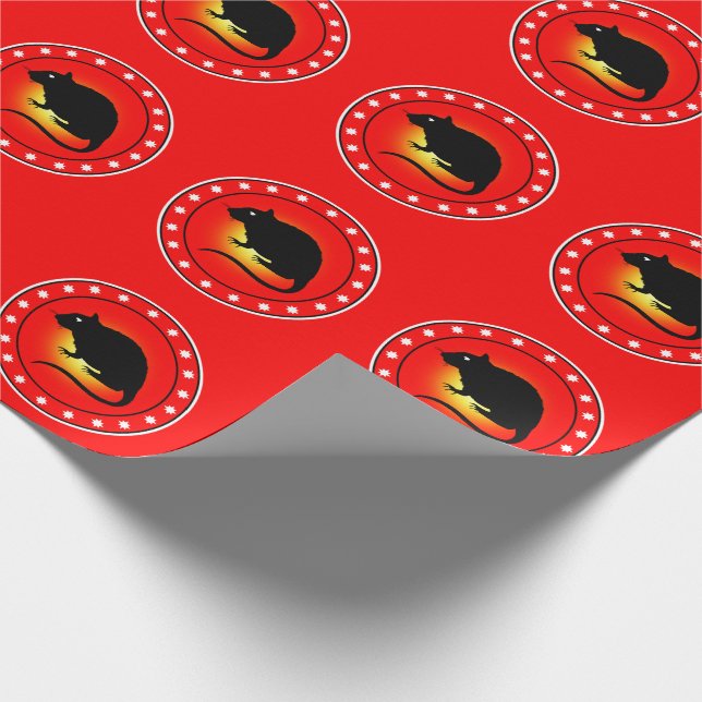 Year of the Rat Wrapping Paper (Corner)