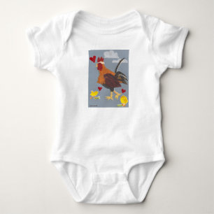 Year of the Rooster 2017 Baby Outfit Bodysuit