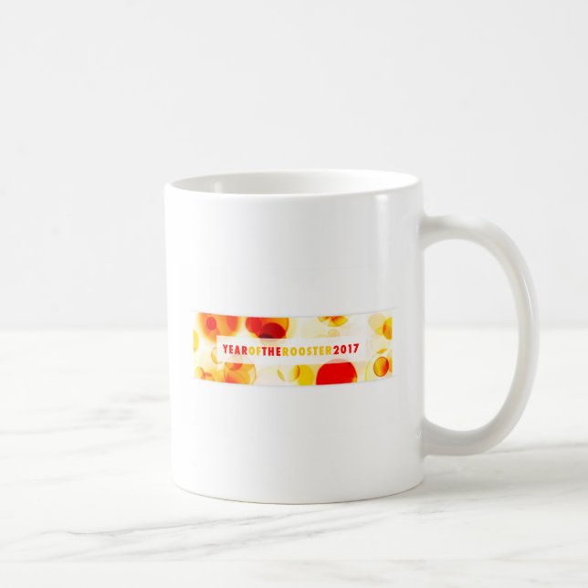 year of the rooster 2017 (bokeh) coffee mug (Right)