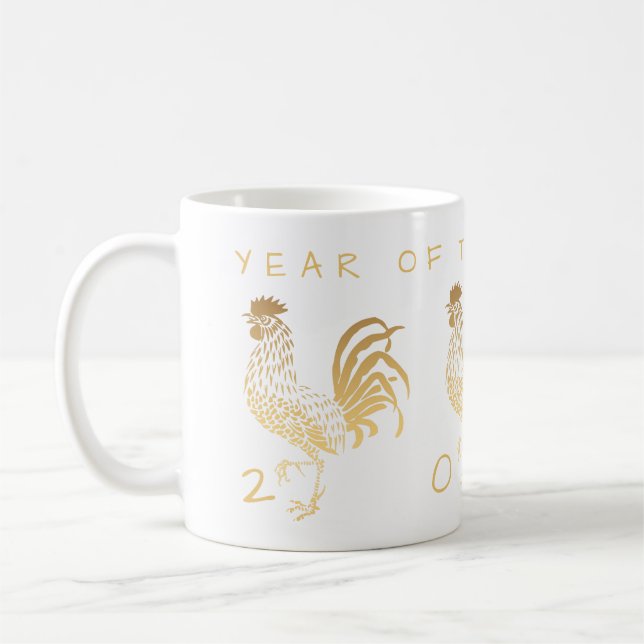 Year of The Rooster 2017 customisable mug (Left)