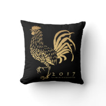 Year of The Rooster 2017 customisable Pillow
