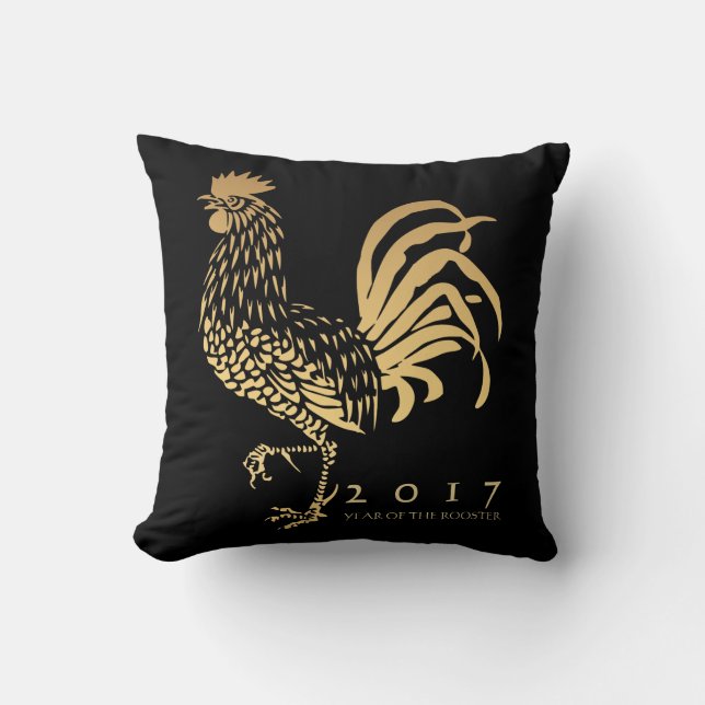 Year of The Rooster 2017 customisable Pillow (Front)