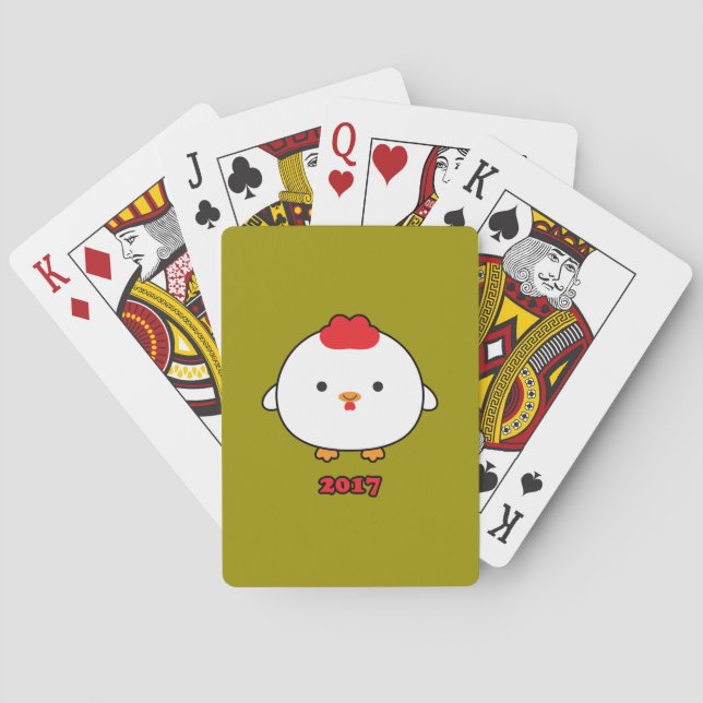 Year of the Rooster 2017 Playing Cards (Back)