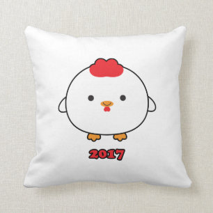 Year of the Rooster 2017 Throw Pillow