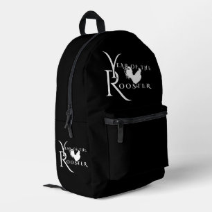 Year of the rooster printed backpack
