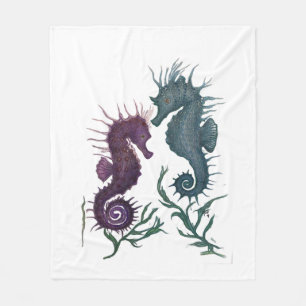 Year of the Seahorses Fleece Blanket