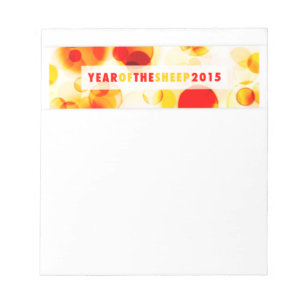 year of the sheep 2015 (bokeh) notepad