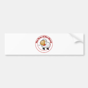 Year of the Sheep Cartoon Bumper Sticker