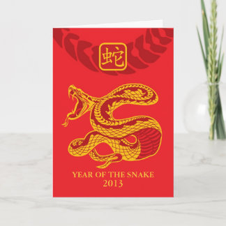 Year of the Snake 2013 Holiday Card