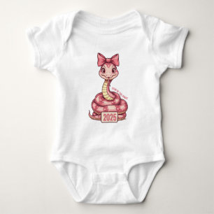 Year Of The Snake 2025   Chinese New Year 2025 Baby Bodysuit