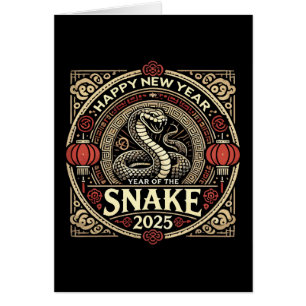 Year of the Snake 2025, Chinese New Year, Vintage 