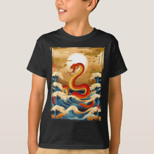 Year Of The Snake 2025 Chinese Zodiac Lunar New Ye T-Shirt