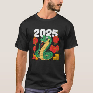 Year Of The Snake 2025 Lunar New Year Chinese New  T-Shirt