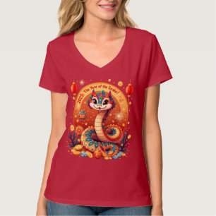 Year Of The Snake 2025 Lunar New Year Chinese New  T-Shirt