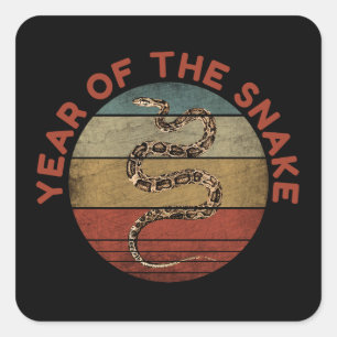 Year Of The Snake 2025 Square Sticker