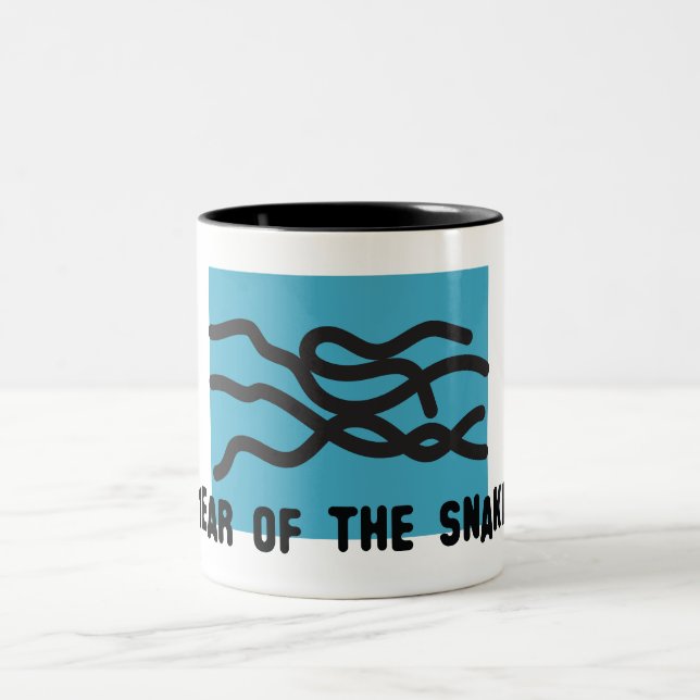 Year of the Snake 2025 Two-Tone Coffee Mug (Center)