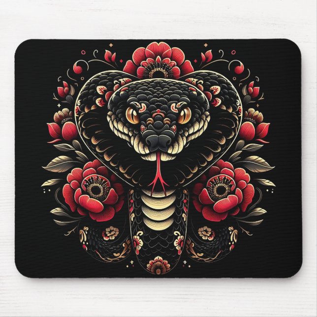 Year of the Snake 2025: Wisdom, Transformation Mouse Mat (Front)