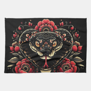 Year of the Snake 2025: Wisdom, Transformation Tea Towel