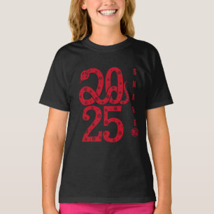 Year of the Snake 2025 with large numbers T-Shirt