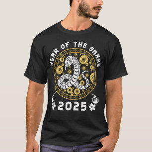 Year Of The Snake 2025 Zodiac Chinese Lunar New Ye T-Shirt