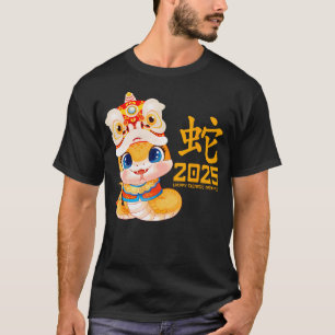 Year Of The Snake 2025 Zodiac Happy Chinese New Ye T-Shirt
