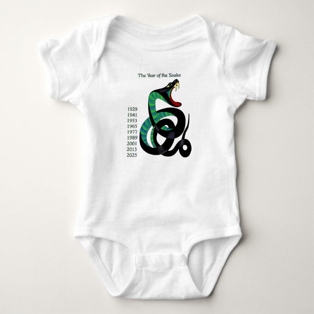 Year of the Snake Baby Bodysuit (Front)