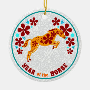 Year of the Snake Ceramic Ornament