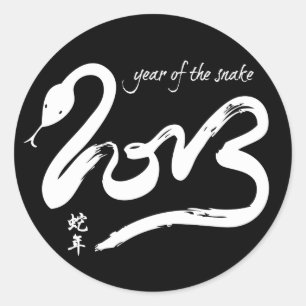 Year of the Snake Classic Round Sticker