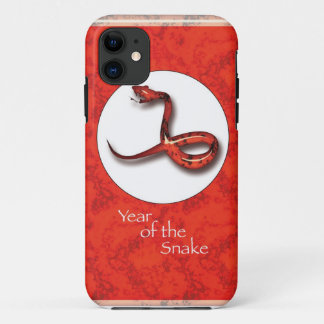 Year of the Snake, Red, Astrology iPhone 11 Case