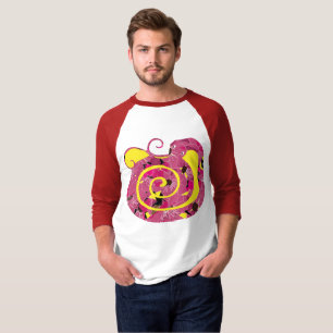 year of the snake, red floral flower snake T-Shirt