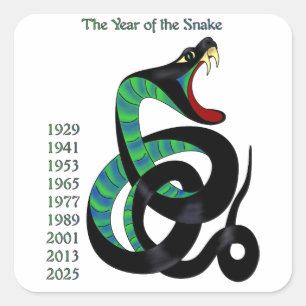 Year of the Snake Square Sticker