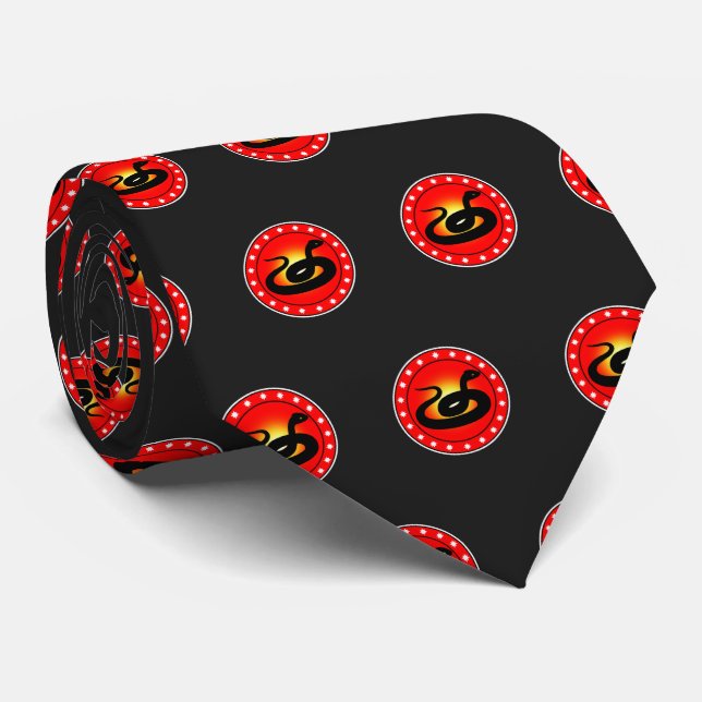 Year of the Snake Tie (Rolled)