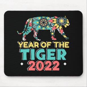 Year of The Tiger 2022 Chinese Zodiac Sign Mouse Mat