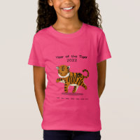 Year of the Tiger 2022 Cute Zodiac Animal