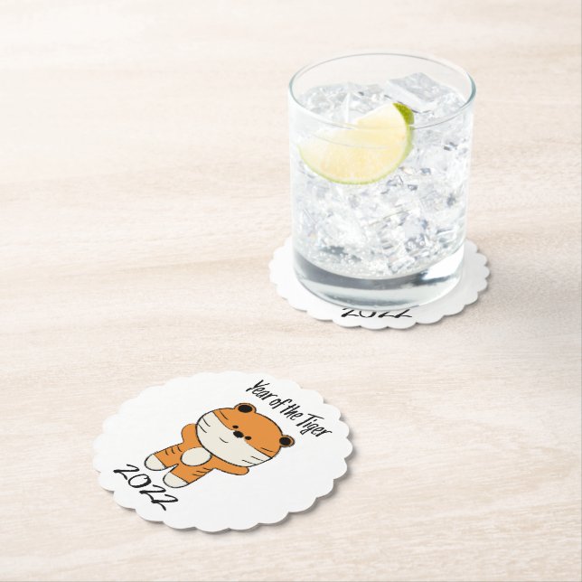 Year of the Tiger 2022  Paper Coaster (Insitu)