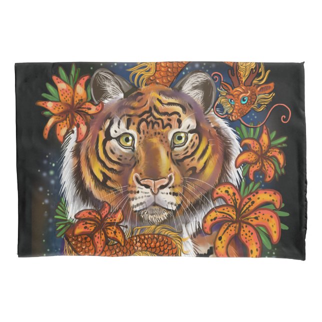 Year of the Tiger Chinese Zodiac Pillowcase (Front)