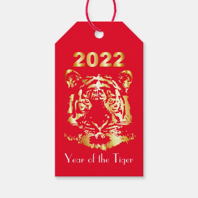 Year of the Tiger  Gift Tags (Front)