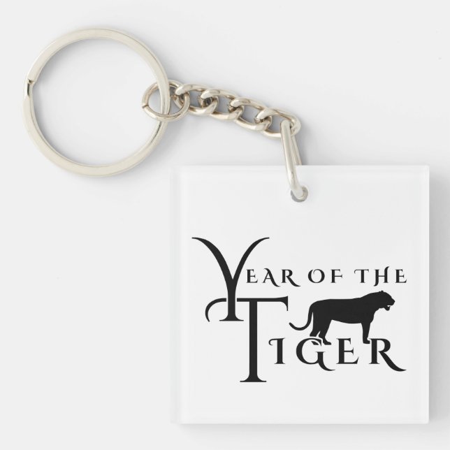 Year of the tiger key ring (Front)