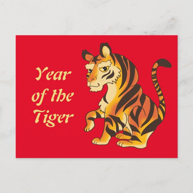 Year of the Tiger Postcard (Front)