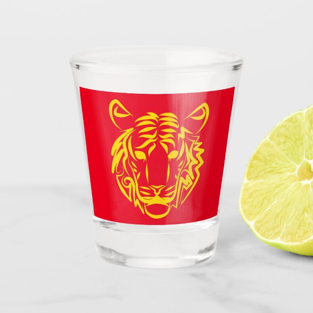 Year of the Tiger Shot Glass (Front)