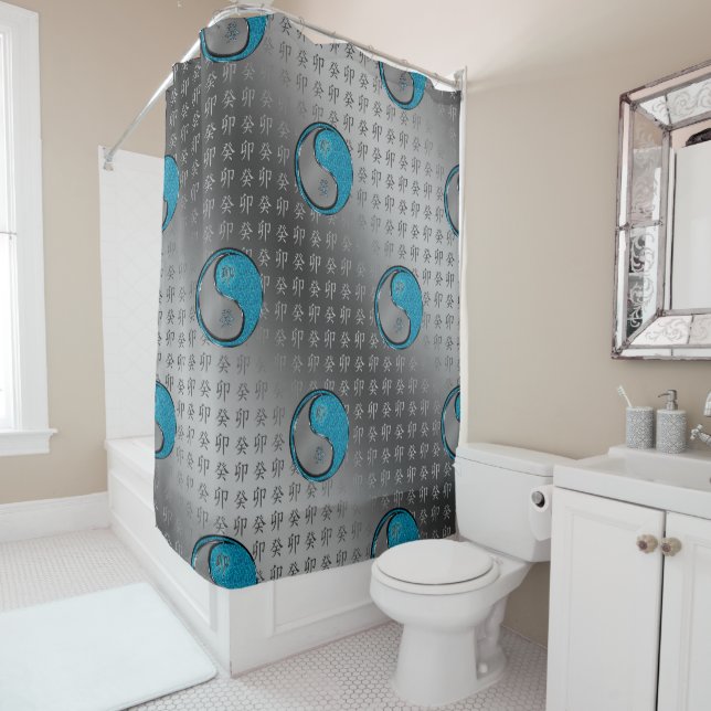 Year of the Water Rabbit Shower Curtain (In Situ)