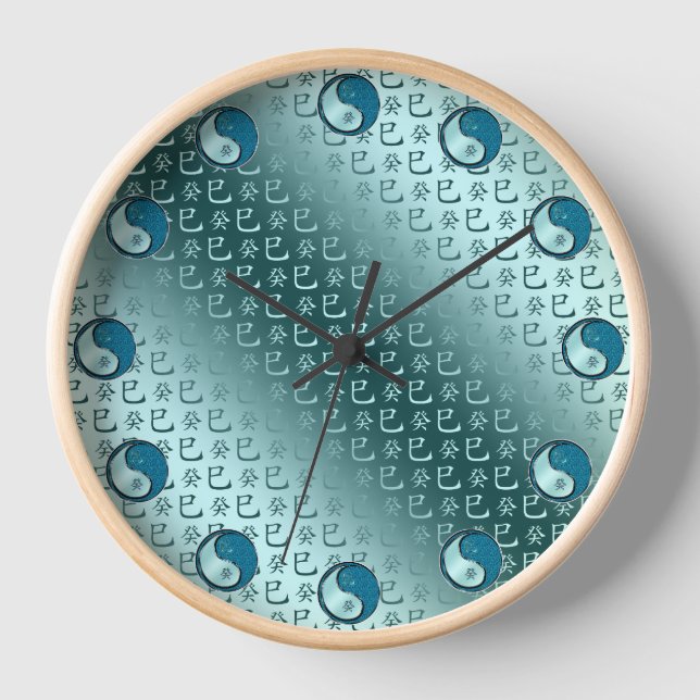 Year of the Water Snake Clock (Front)